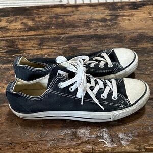 Converse Black and White Low-Top Canvas Sneakers